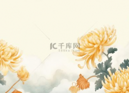 菊花扇舞背景视频